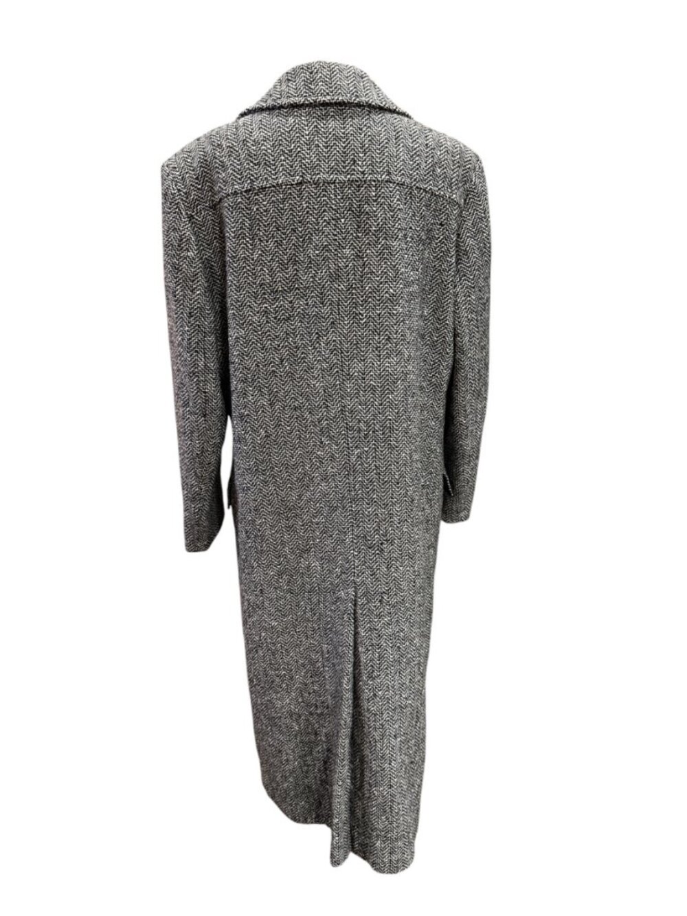 Pendleton Vintage Wool Coat Herringbone Long Double Breasted USA - Picture 8 of 10